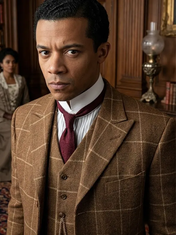 Louis de Pointe du Lac Checked Coat