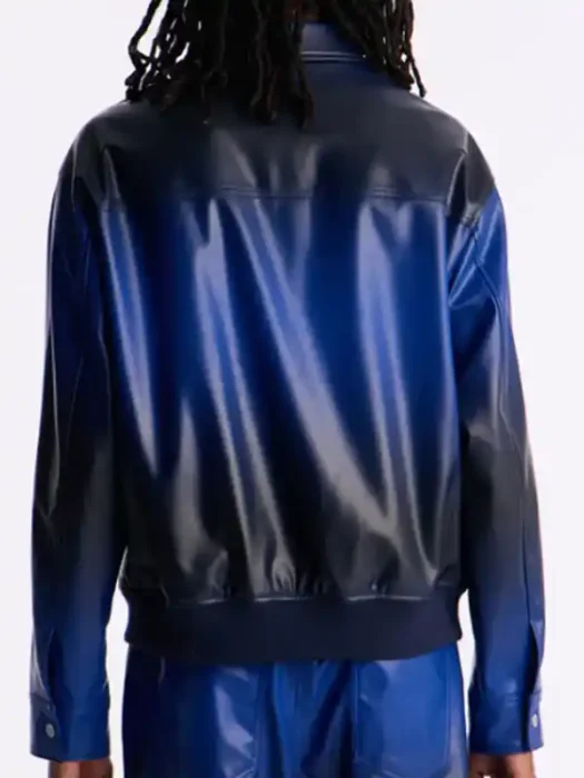 Love Island USA S08 Gabriel Vasconcelos Leather Jacket Back