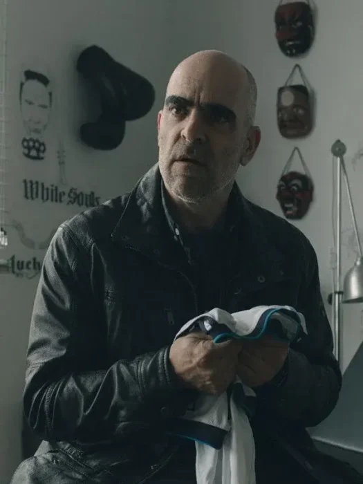 Luis Tosar 2026 Salvador Black Leather Jacket