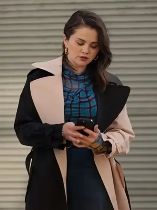 Mabel Mora Only Murders In The Building S04 Selena Gomez Two Tone Coat