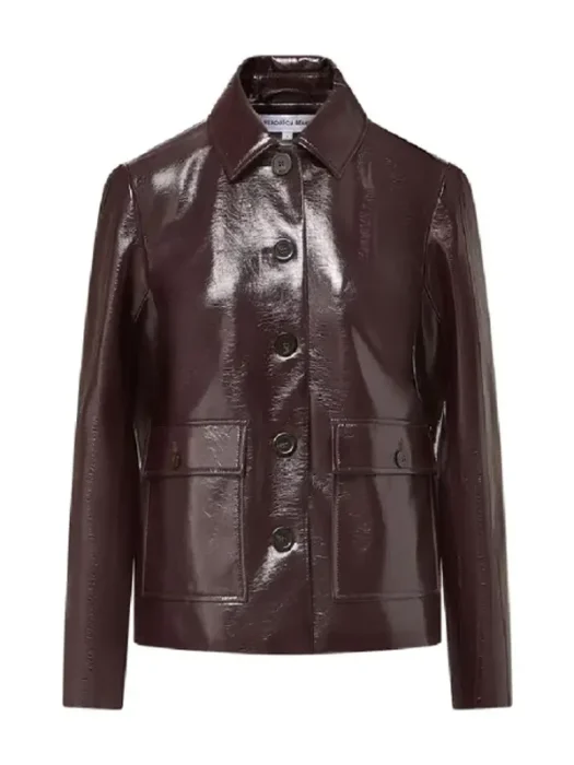 Mabel Mora Only Murders In The Building Selena Gomez Leather Coat