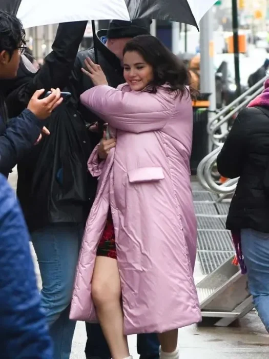 Mabel Mora Only Murders in the Building Pink Coat