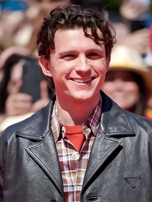 Madrid Event Spider Man Tom Holland Black Jacket