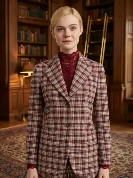 Margo’s Got Money Troubles Elle Fanning Wool Blazer