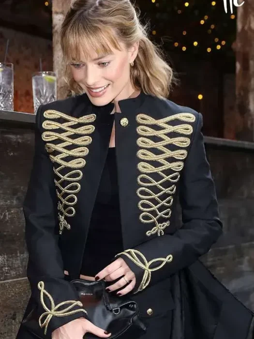 Margot Robbie Black Jacket