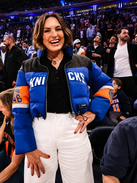 Mariska Hargitay NY Knick Blue Jacket