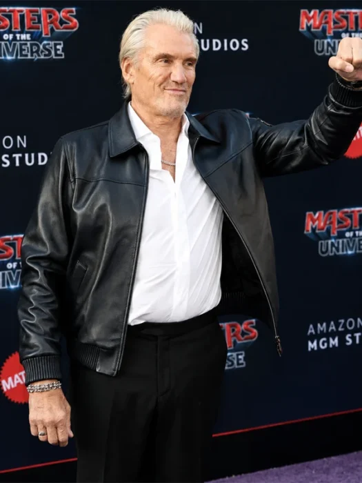 Masters Of the Universe Premiere Dolph Lundgren Black Jacket