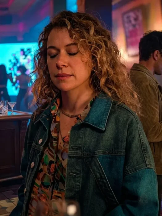 Maximum Pleasure Guaranteed S01 Front Tatiana Maslany Denim Jacket