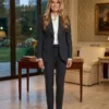 Melania Trump 2026 Pinstripe Suit