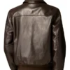 Men’s Aviator A2 Vintage Brown Leather Bomber Jacket Back