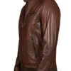 Men’s Chocolate Brown Biker Leather Jacket