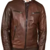 Men’s Chocolate Leather Jacket