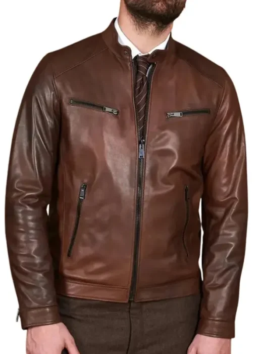 Men’s Chocolate Leather Jacket