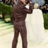Met Gala Luke Evans Studded Leather Suit