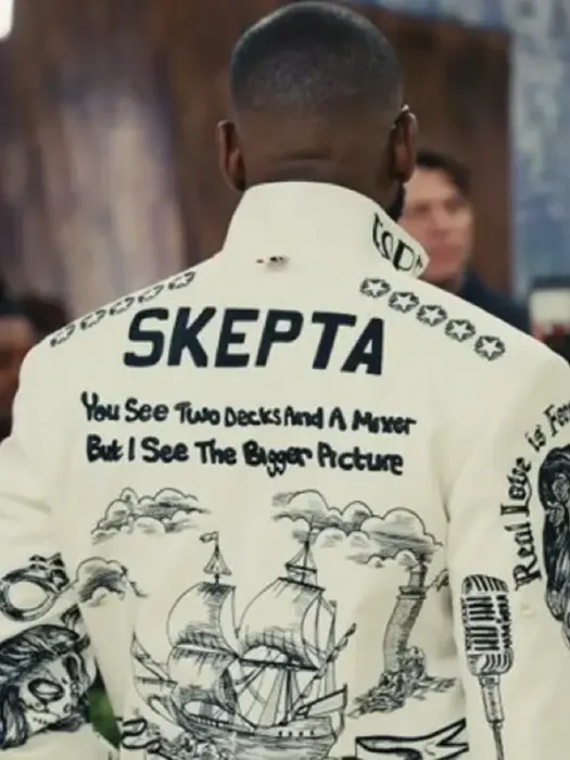 Met Gala Skepta Tattooed Jacket