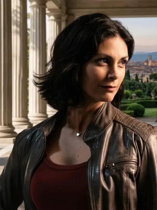 Mickey Fox Sheriff Brown Leather Jacket