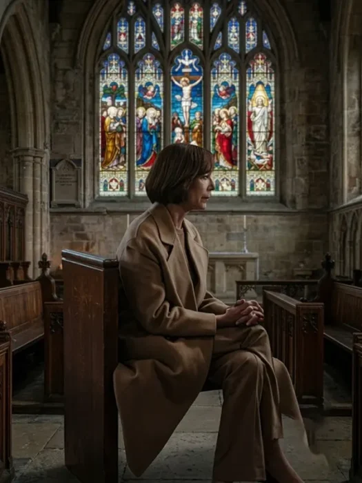 Miss You Love You 2026 Allison Janney Brown Coat