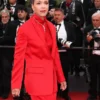 Monia Chokri Red Blazer
