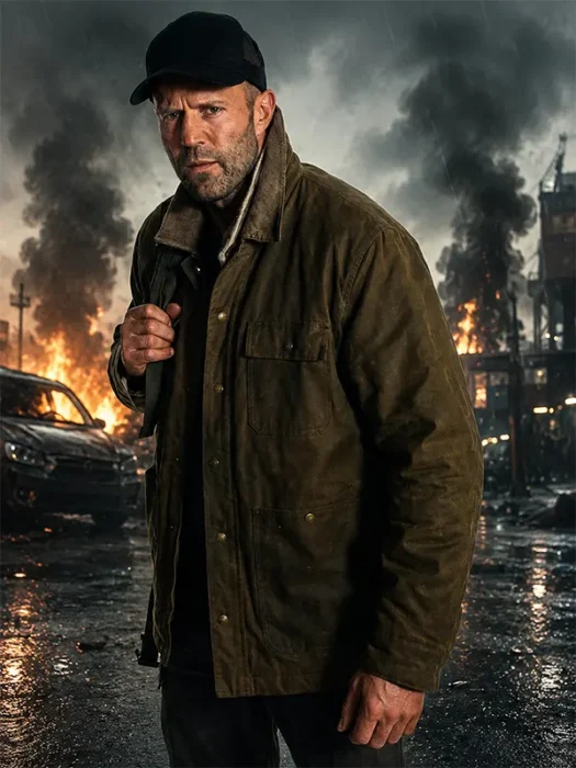 Mutiny 2026 Jason Statham Green Jacket