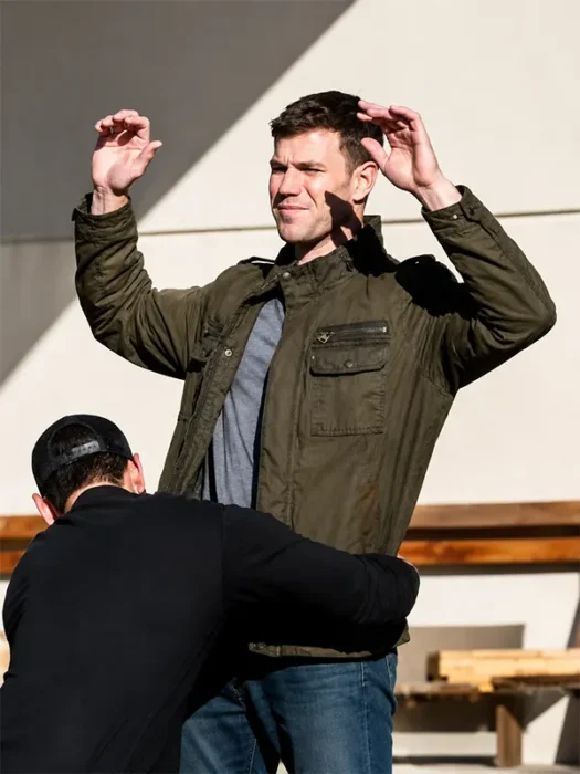 NCIS Origins Austin Stowell Green Jacket