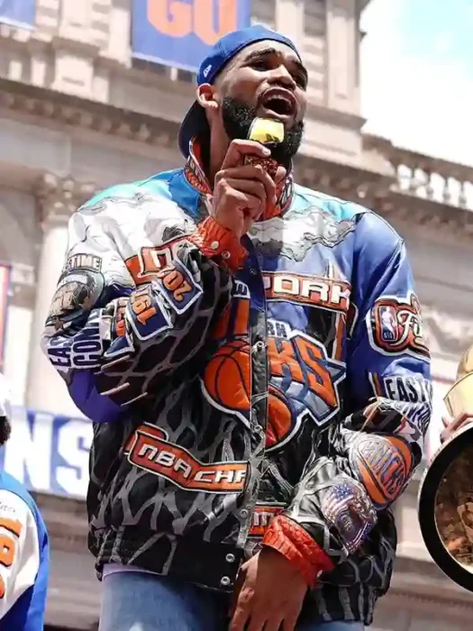 NY Knicks Championship Parade Karl-Anthony Towns Jacket