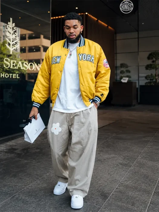 NY Knicks Karl-Anthony Towns Yellow Jacket