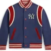 NY Yankees Blue Fleece Jacket