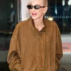 NYC 2026 Anna Faris Brown Jacket