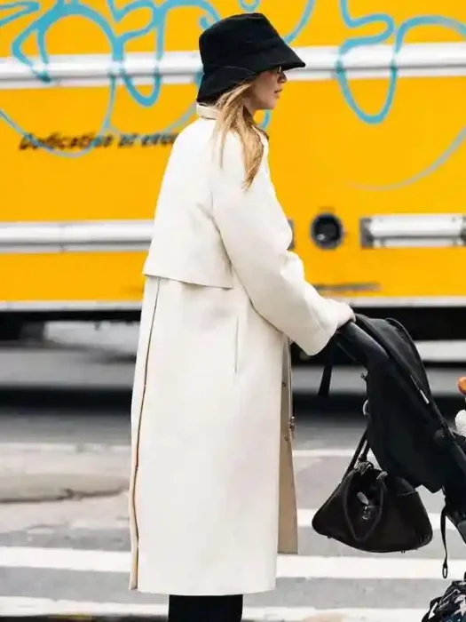 NYC 2026 Jennifer Lawrence Wool Coat Back