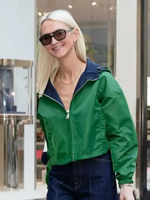 NYC 2026 Zanna Rassi Green Hooded Jacket