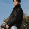 NYC Campaign 2026 Jungkook Black Leather Jacket