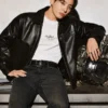 NYC Campaign Jungkook Leather Jacket