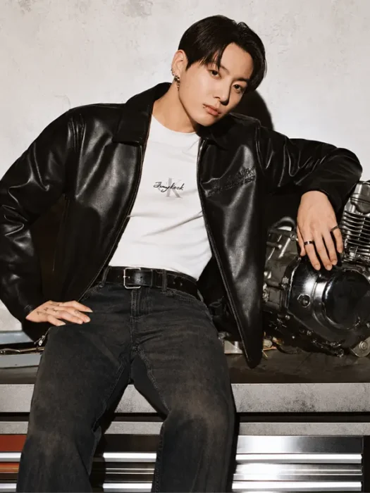 NYC Campaign Jungkook Leather Jacket