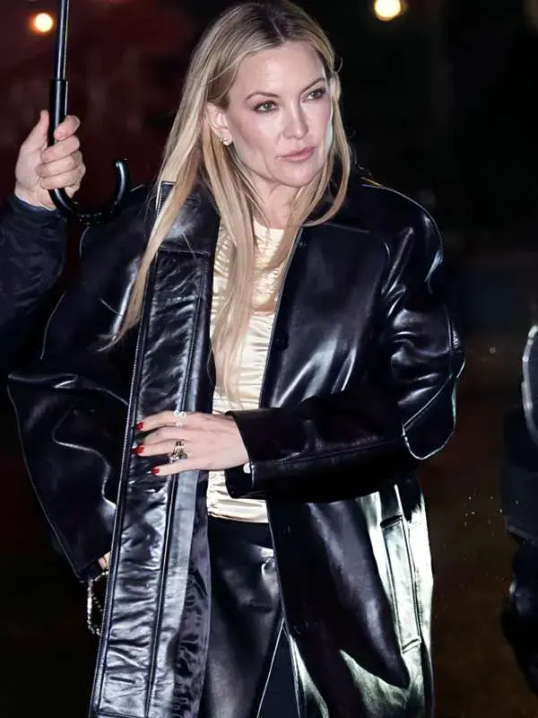 NYC Kate Hudson Leather Coat