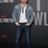 NYC Premiere I Will Find You Eric Johnson Blue Jacket