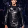 NYC Tom Brady Catwalk Black Leather Jacket