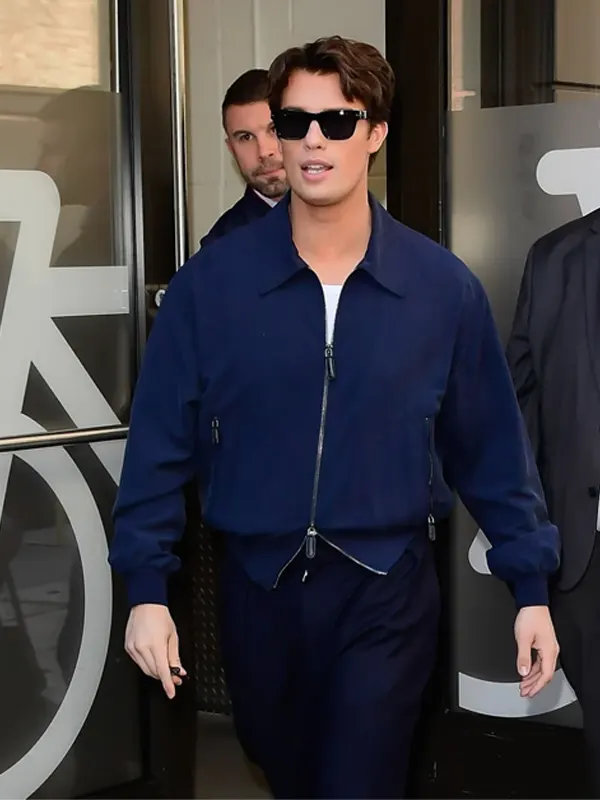 New York City 2026 Nicholas Galitzine Blue Jacket