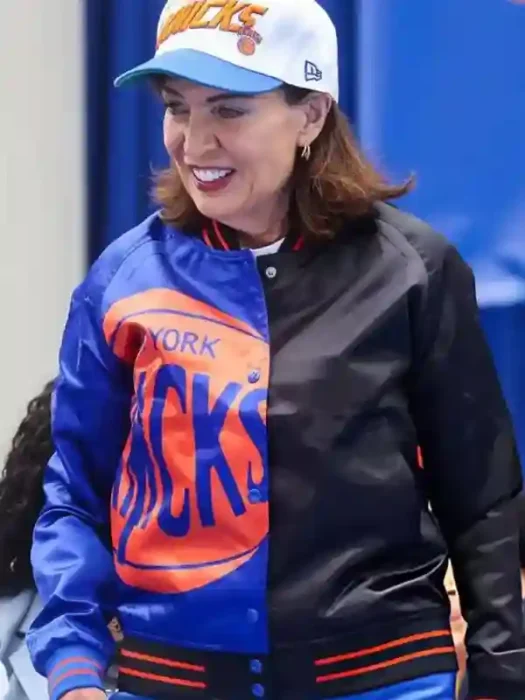 New York Knicks Championship Parade Kathy Hochul Jacket