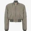 Not Suitable For Work 2026 Abby Chilukuri Olive Green Bomber Jacket
