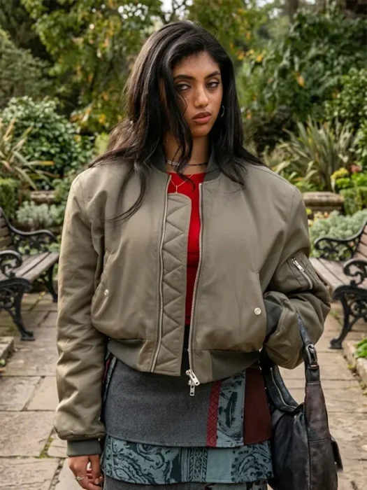 Not Suitable For Work 2026 Abby Chilukuri Olive Green Jacket