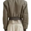 Not Suitable For Work Abby Chilukuri Olive Green Bomber Jacket