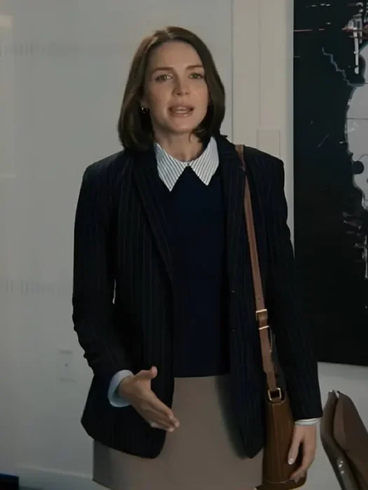 Not Suitable for Work Ella Hunt Pinstripe Blazer