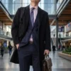 Not Suitable for Work Will Angus Black Wool Coat