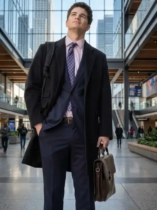 Not Suitable for Work Will Angus Black Wool Coat