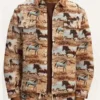 Off Campus Dexter Horse Print Jacket