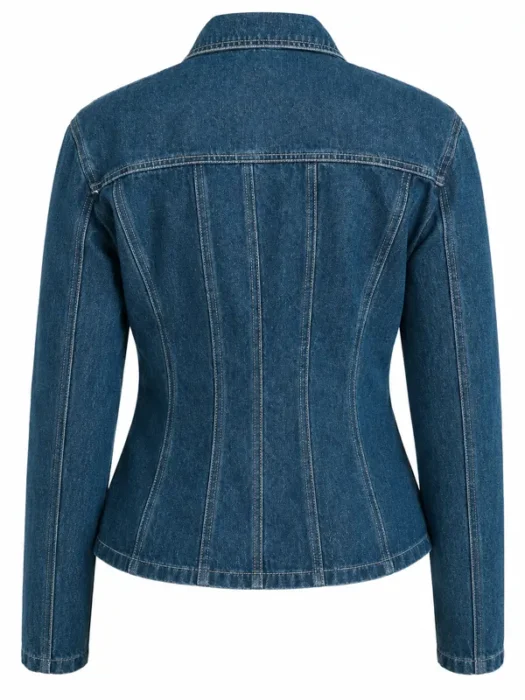 Off Campus Hannah Wells Blue Denim Jacket Back
