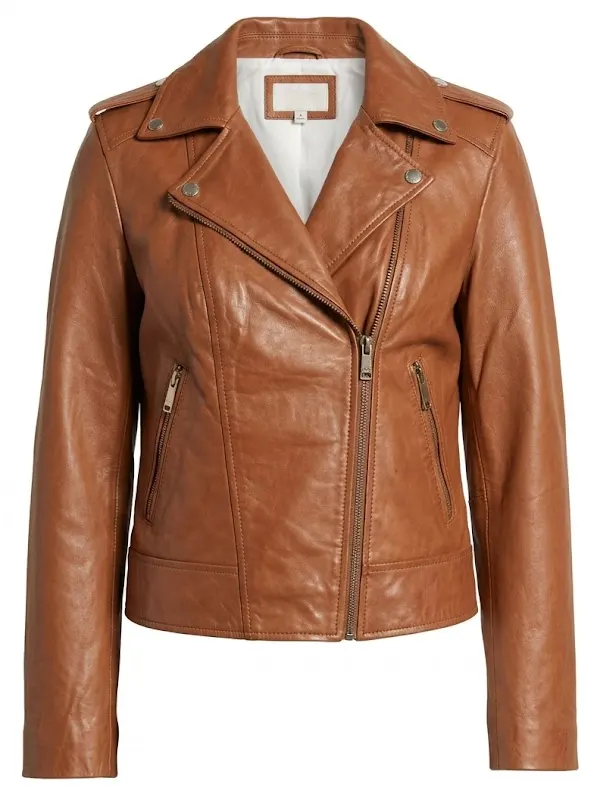 Off Campus Hannah Wells Brown Leather Jacket