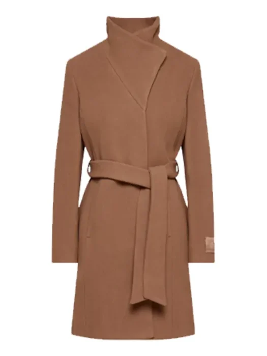 Off Campus Hannah Wells Brown Wool Coat