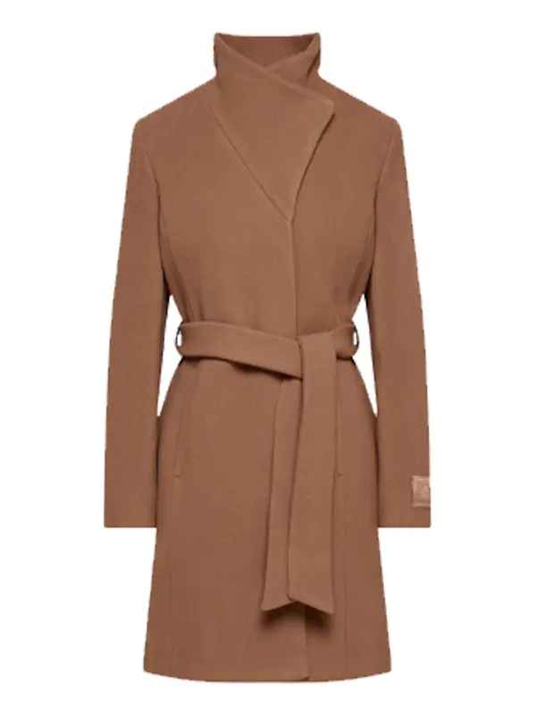 Off Campus Hannah Wells Brown Wool Coat