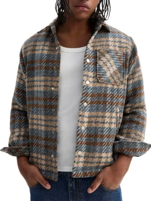 Off Campus Khobe Clarke Checked Overshirt